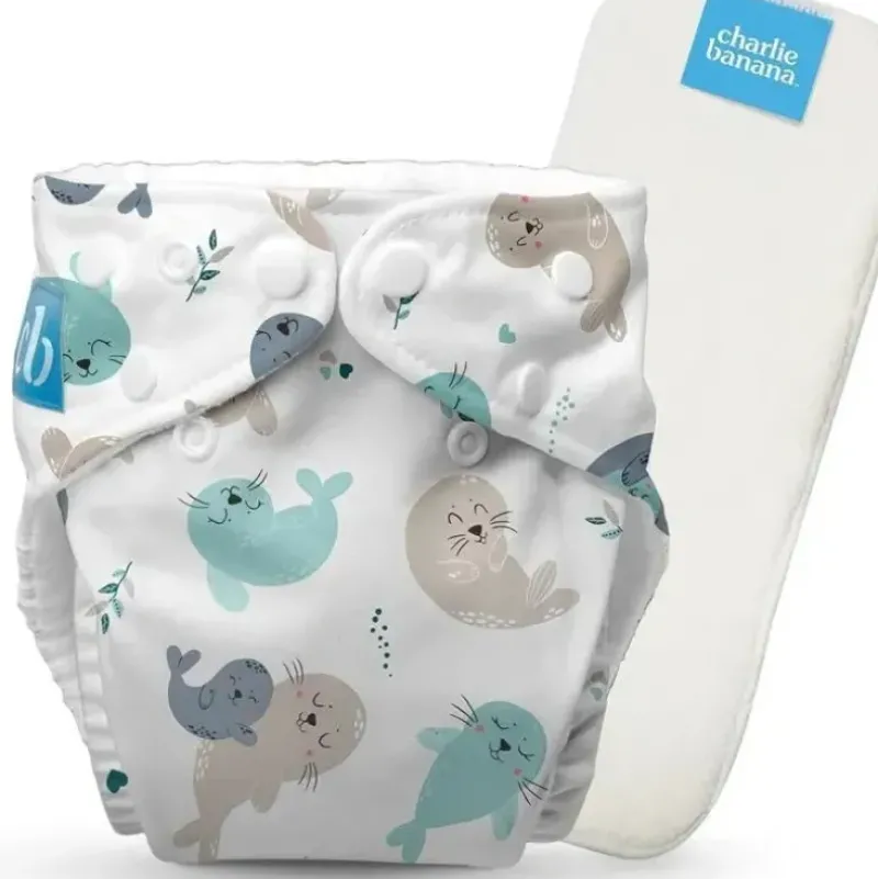 Shop All|Charlie Banana - Reusable Washable Cloth Diaper, Adjustable One Size, Seally - cutbabycare.com | baby boutique & care hub