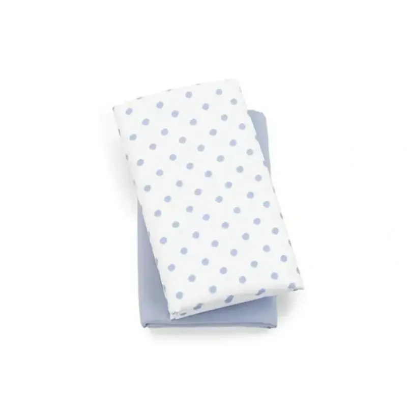 Shop All|Chicco 2 Pack Lullaby Playard Sheets, Blue Dot - cutbabycare.com | baby boutique & care hub