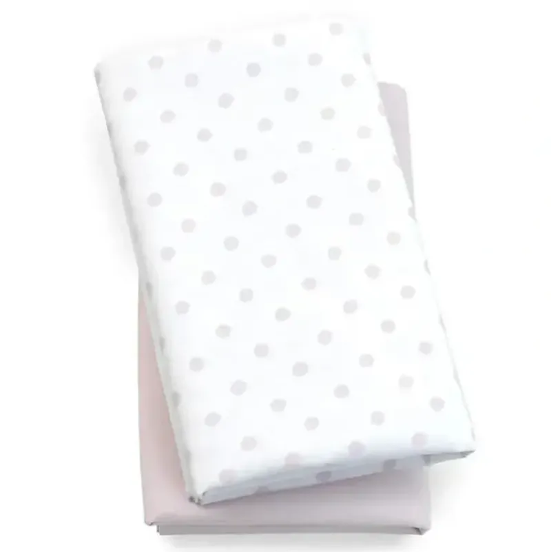 Shop All|Chicco 2 Pack Lullaby Playard Sheets, Pink Dot - cutbabycare.com | baby boutique & care hub