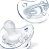 Shop All|Chicco - PhysioForma 100% Soft Silicone One Piece Pacifier for Babies aged 0-6 months Crystal Clear - cutbabycare.com | baby boutique & care hub