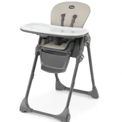 Shop All|Chicco - Polly Space-Saving Fold Highchair, Taupe - cutbabycare.com | baby boutique & care hub
