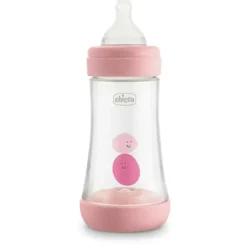 Nursing Feeding|Chicco Nursing Baby Perfect5 240ml Feeding Bottle/Medium Silicone Teat 2m+ Pink - cutbabycare.com | baby boutique & care hub