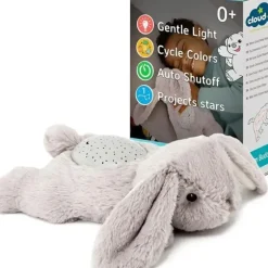 Shop All|Cloud B - Calming Mini Nightlight Star Projector Dream Buddies, Grey Bunny - cutbabycare.com | baby boutique & care hub