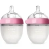 Nursing Feeding|Comotomo - 2Pk Natural Feel Baby Bottle, Pink (5Oz) - cutbabycare.com | baby boutique & care hub
