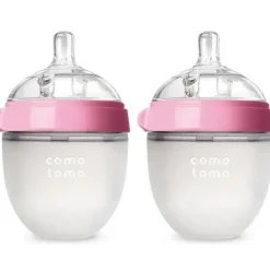 Nursing Feeding|Comotomo - 2Pk Natural Feel Baby Bottle, Pink (5Oz) - cutbabycare.com | baby boutique & care hub