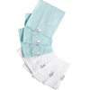 Bath Potty|Copper Pearl - 6Pk Baby Bath Washcloths, White/Blue - cutbabycare.com | baby boutique & care hub