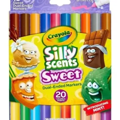 Shop All|Crayola - 10 Ct Silly Scents Sweet Dual-Ended Markers - cutbabycare.com | baby boutique & care hub