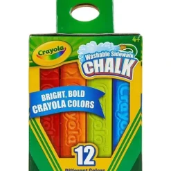 Shop All|Crayola - 12 Ct Washable Sidewalk Chalk - cutbabycare.com | baby boutique & care hub