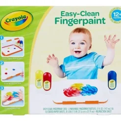 Shop All|Crayola - Easy-Clean Fingerpaint - cutbabycare.com | baby boutique & care hub