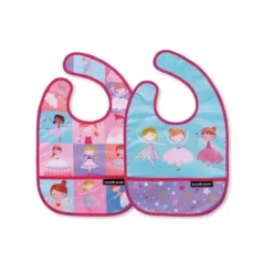 Shop All|Crocodile Creek Bibs 2 Go Set of 2 Bibs - Sweet Dreams - cutbabycare.com | baby boutique & care hub