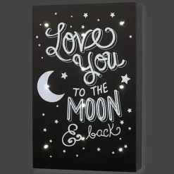Shop All|Crown Crafts - Little Love By Nojo Wall Art Light Up, Love You To The Moon And Back - cutbabycare.com | baby boutique & care hub