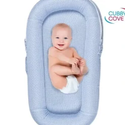 Shop All|Cubby Cove Baby Lounger, Baby Blue - cutbabycare.com | baby boutique & care hub