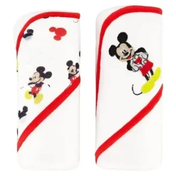 Bath Potty|Cudlie - Disney Baby Boy 2Pk Rolled/Carded Hooded Towels, Mickey Mouse - cutbabycare.com | baby boutique & care hub