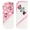 Bath Potty|Cudlie - Disney Baby Girl 2Pk Rolled/Carded Hooded Towels, Minnie Mouse - cutbabycare.com | baby boutique & care hub