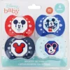 Shop All|Cudlie - 4Pk Disney Mickey Mouse Baby Boy Pacifier - cutbabycare.com | baby boutique & care hub