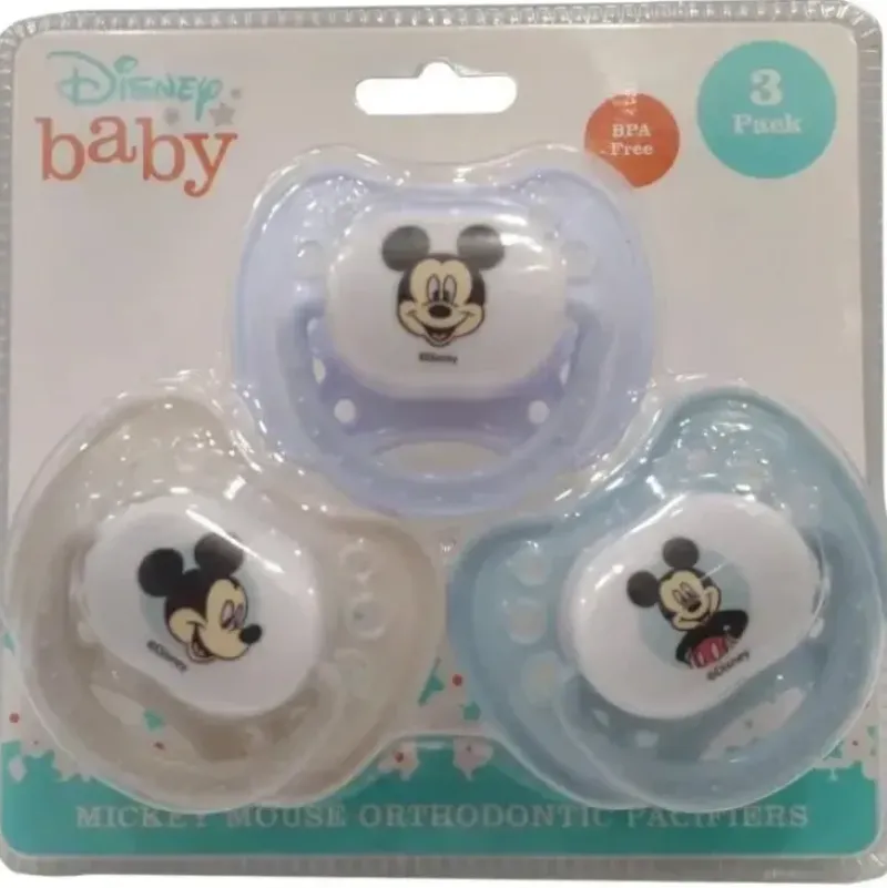 Shop All|Cudlie - 3Pk Disney Mickey Mouse Pacifiers, Blue & Grey - cutbabycare.com | baby boutique & care hub