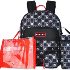 Shop All|Cudlie - 5Pk Mickey Mouse Checker Print Diaper Backpack - cutbabycare.com | baby boutique & care hub