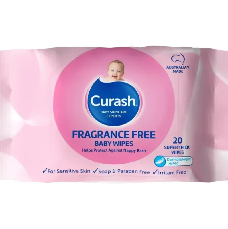 Shop All|Curash Babycare Fragrance Free Wipes 20 - cutbabycare.com | baby boutique & care hub