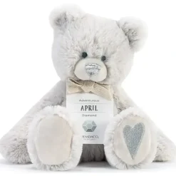 Shop All|Demdaco - April Birthstone Plush Bear - cutbabycare.com | baby boutique & care hub