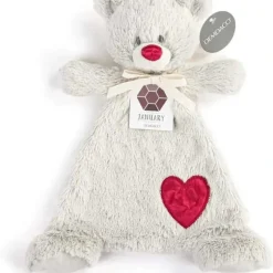 Shop All|DEMDACO - Birthstone Color Garnet and Grey, Stuffed Animal Blankie Bear January - cutbabycare.com | baby boutique & care hub