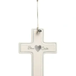 Shop All|Demdaco - Bless This Child Wall Cross, Blue - cutbabycare.com | baby boutique & care hub