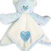 Shop All|Demdaco - Blue Teddy Rattle Blankie - cutbabycare.com | baby boutique & care hub