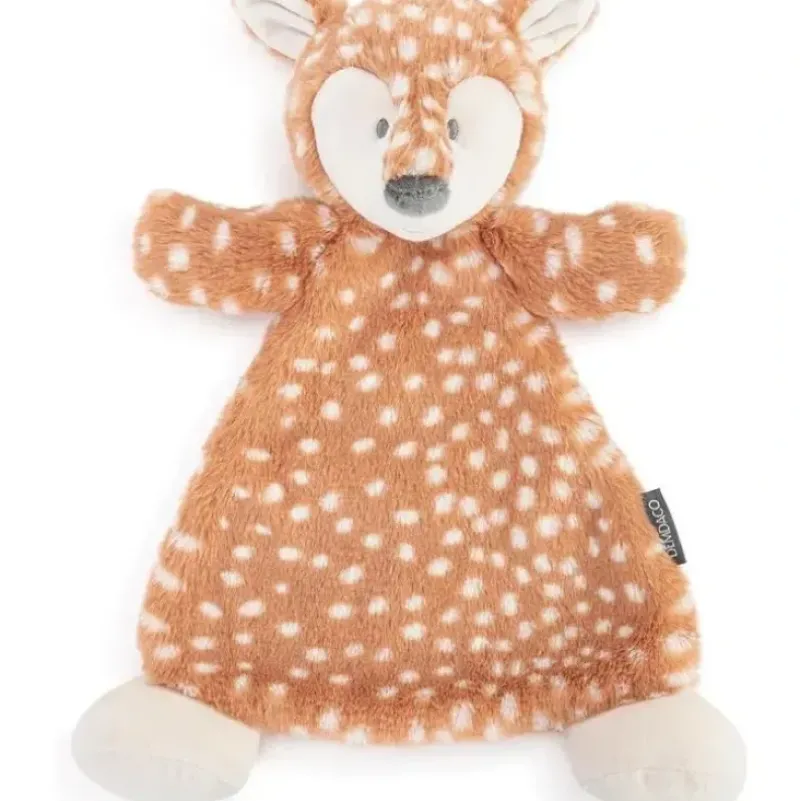 Shop All|DEMDACO - Cozies Fiona Fawn Tan and White, Stuffed Animal Security Snuggly Rattle Blankie - cutbabycare.com | baby boutique & care hub