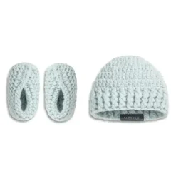 Shop All|Demdaco - Gender Reveal Booties And Hat Set, Boy - cutbabycare.com | baby boutique & care hub
