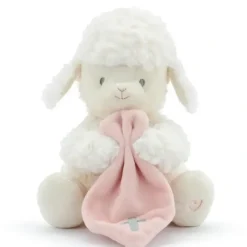 Shop All|Demdaco - Pink Jesus Loves Me Mechanical Lamb - cutbabycare.com | baby boutique & care hub