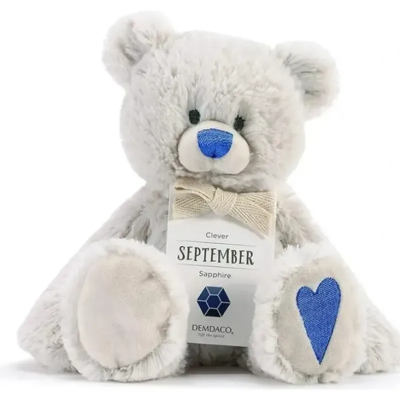 Shop All|Demdaco - September Birthstone Plush Bear - cutbabycare.com | baby boutique & care hub