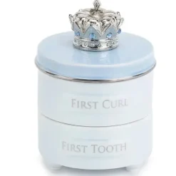 Shop All|Demdaco Baby First Tooth & Curl Keepsake Box, Blue - cutbabycare.com | baby boutique & care hub