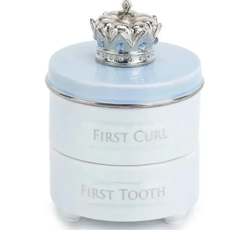 Shop All|Demdaco Baby First Tooth & Curl Keepsake Box, Blue - cutbabycare.com | baby boutique & care hub