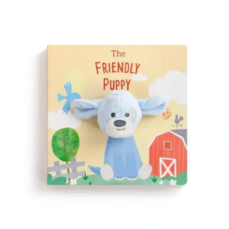 Shop All|Demdaco Finger Puppet Book - The Friendly Puppy - cutbabycare.com | baby boutique & care hub