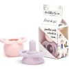 Shop All|Doddle & Co - Pop & Go Pacifiers, 2Pk, Blush/Lilac - cutbabycare.com | baby boutique & care hub