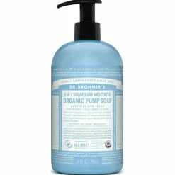 Shop All|Dr. Bronner's 4-in-1 Sugar Baby Unscented Organic Pump Soap 710ml - cutbabycare.com | baby boutique & care hub