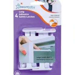 Shop All|dreambaby Adhesive Safety Latches Long 4 Pack - cutbabycare.com | baby boutique & care hub