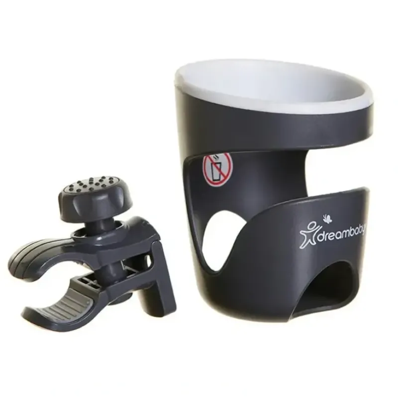 Stroller|dreambaby Drink/Bottle/Sippy Cup Holder w/ Clamp For Stroller/Pram Grey/White - cutbabycare.com | baby boutique & care hub