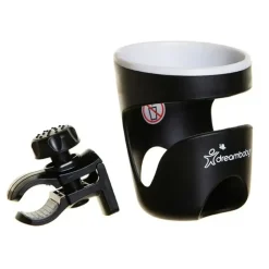 Stroller|dreambaby Drink/Bottle/Sippy Cup Holder w/ Clamp For Stroller/Pram Black/White - cutbabycare.com | baby boutique & care hub