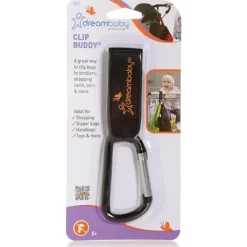 Stroller|dreambaby Stollerbuddy Clip Buddy Bag Carrier/Carabiner For Stroller/Pram Black - cutbabycare.com | baby boutique & care hub