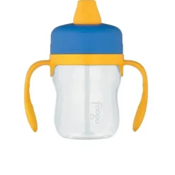 Shop All|Foogo BPA Free Soft Spout Tritan Plastic Sippy Cup with Handles Blue 235ml - cutbabycare.com | baby boutique & care hub