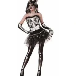 Shop All|Forum Novelties Spooky Halloween Skeleton Bone Tutu Skirt One Size Adult Women - cutbabycare.com | baby boutique & care hub