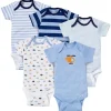 Shop All|Gerber Boys 5-pack Onesies Brand Short Sleeve Bodysuits, Helicopter (Newborn) - cutbabycare.com | baby boutique & care hub