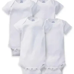 Shop All|Gerber Onesies 4-Pack Short Sleeve Bodysuits, White - cutbabycare.com | baby boutique & care hub