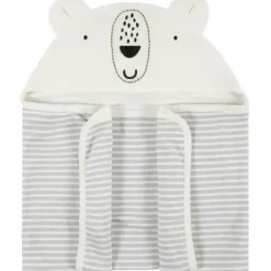 Bath Potty|Gerber Terry Hooded Bath Wrap Bear - cutbabycare.com | baby boutique & care hub