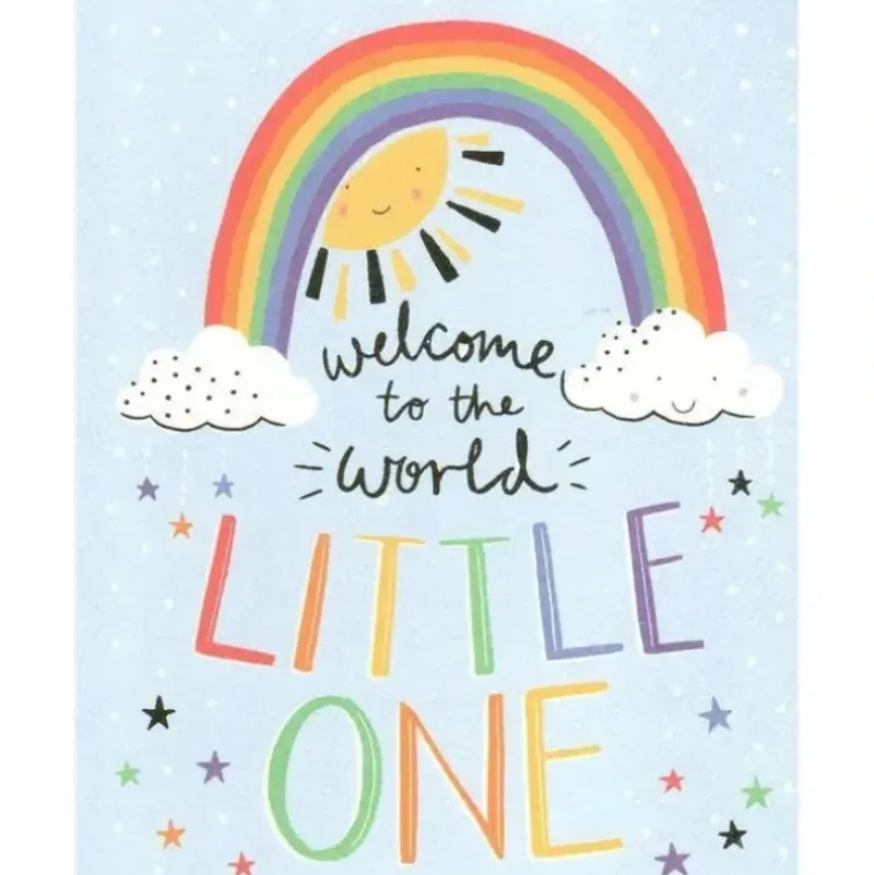 Shop All|Gina B Designs - Welcome to the World Little One New Baby Greeting Card - cutbabycare.com | baby boutique & care hub