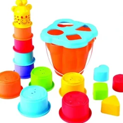 Bath Potty|Giraffe Activity Centre Stacking Cups with Sorter Bucket - cutbabycare.com | baby boutique & care hub
