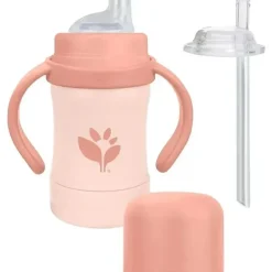 Health Safety|Green Sprouts - 6 Oz Sprout Ware Sip & Straw, Grapefruit - cutbabycare.com | baby boutique & care hub