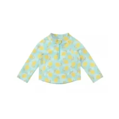 Health Safety|Green Sprouts - Baby Long Sleeve Zip Rashguard Shirt, Lemons - cutbabycare.com | baby boutique & care hub