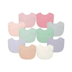 Health Safety|Green Sprouts - 10Pk Unisex Baby Stay-Dry Infant Bibs, Rose - cutbabycare.com | baby boutique & care hub