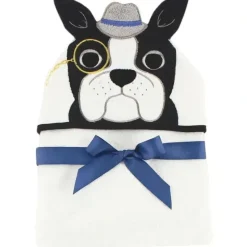 Bath Potty|Hudson Baby Animal Face Hooded Towel, Bull Dog - cutbabycare.com | baby boutique & care hub